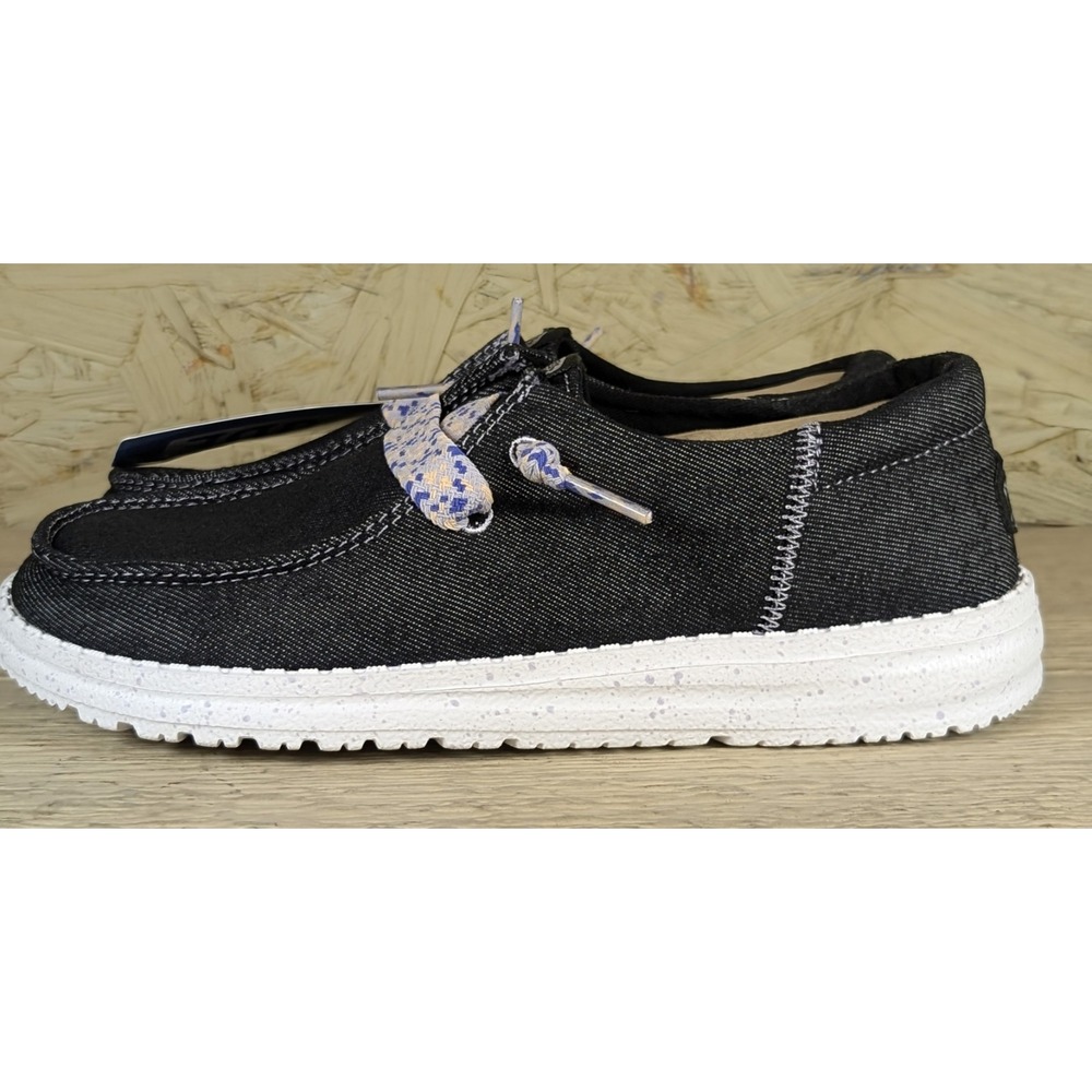 Hey Dude Women's Wendy Funk Friendship Lace Black Denim Size 5 - Picture 7 of 12